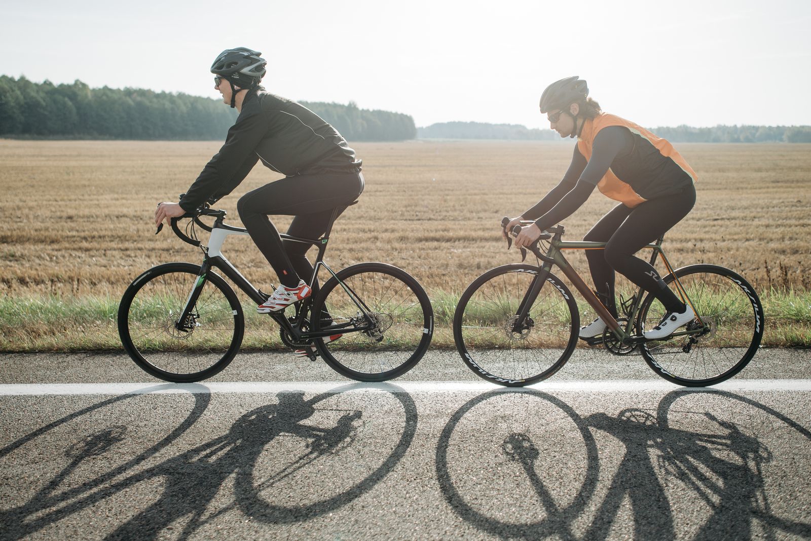 Winding road suitable for cycling